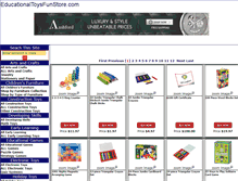 Tablet Screenshot of educationaltoysfunstore.com